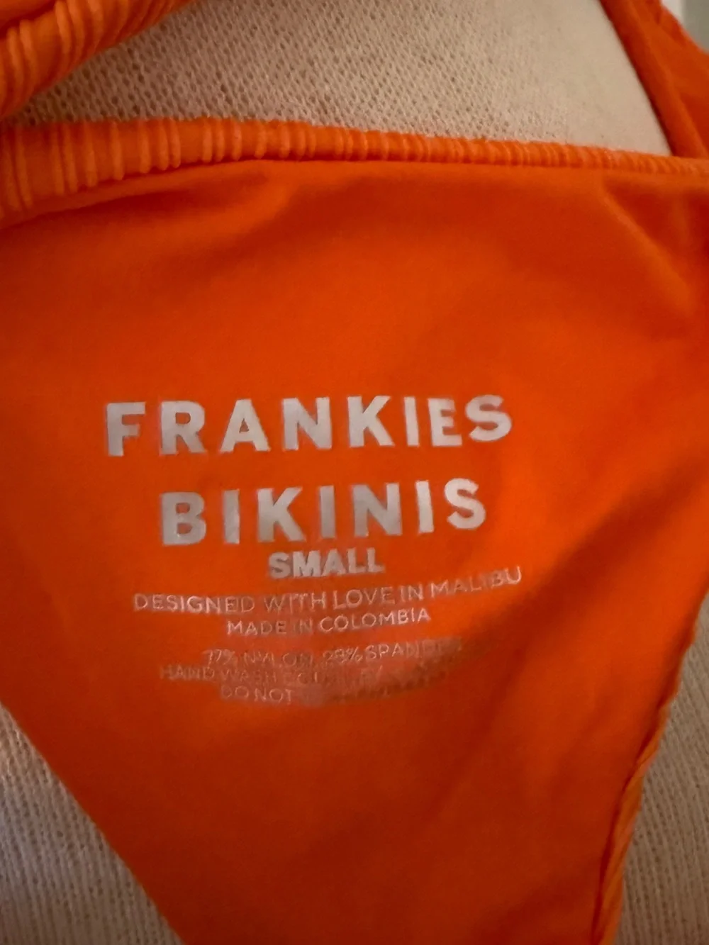 Frankie's Bikinis Orange Plunge Cutout One-Piece Swim